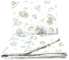 2 pc bedding set for crib pram